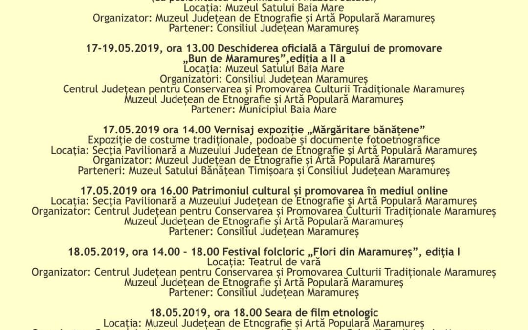 Zilele Maramureșului – „Haida, hai în Maramureș!” , Ediția a V-a, 17 -19 mai 2019