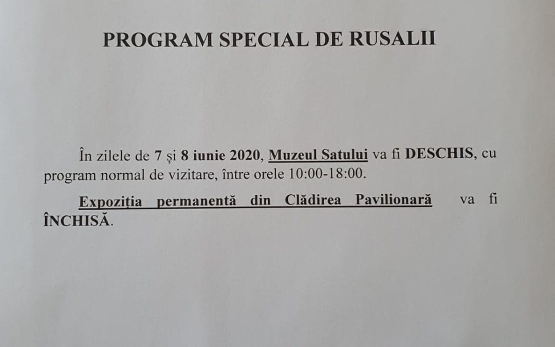 Program special de Rusalii