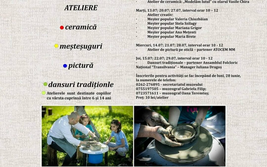 Atelierele de vacanță la muzeu!